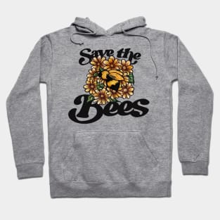 Save The Bees Honey Bee Pollinators Hoodie